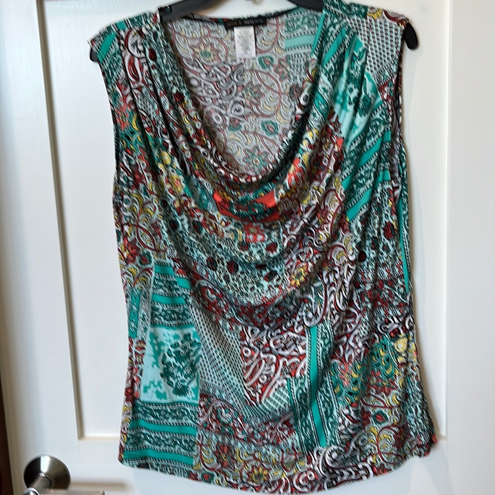 Colorful Jennie and Marlis extra large petite blouse